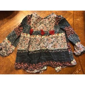 Zara BabyGirl Paisley Top